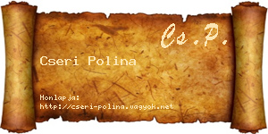 Cseri Polina névjegykártya